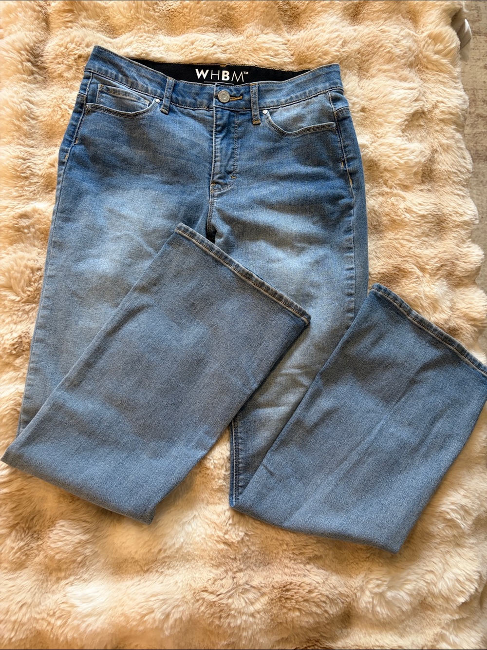 White House Black Market Slim Boot Jeans size 4 short hidden elastic waistband